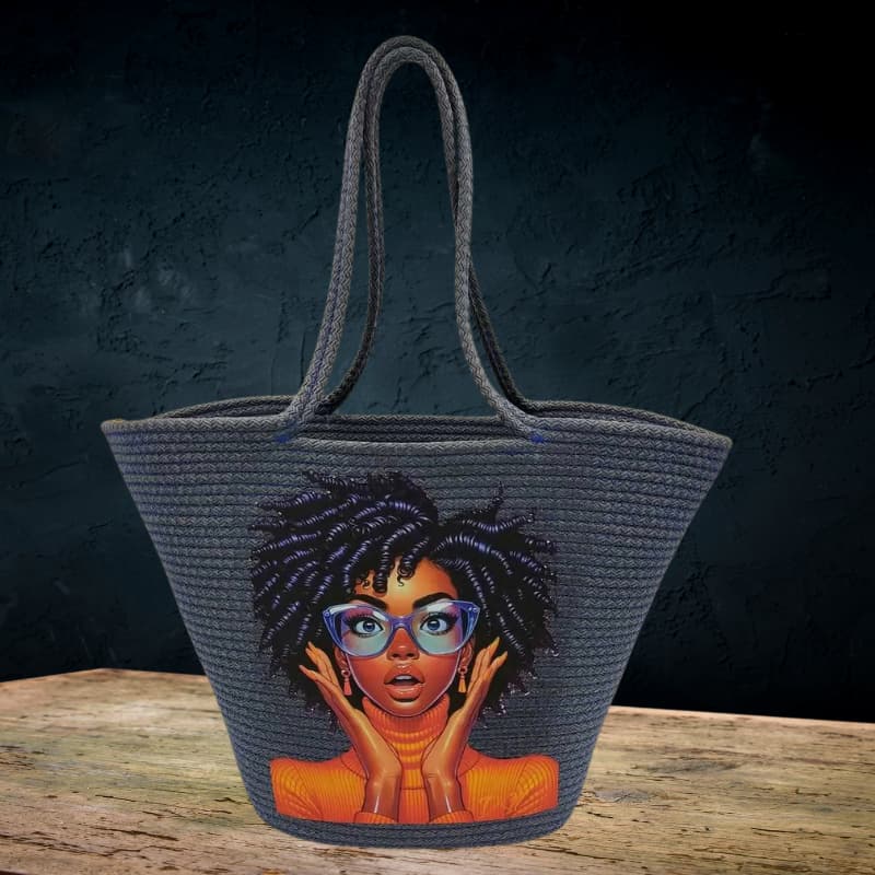 حقيبة يد وكتف نسائية مطبوعة – حقيبة شاطئ صيفية من القش